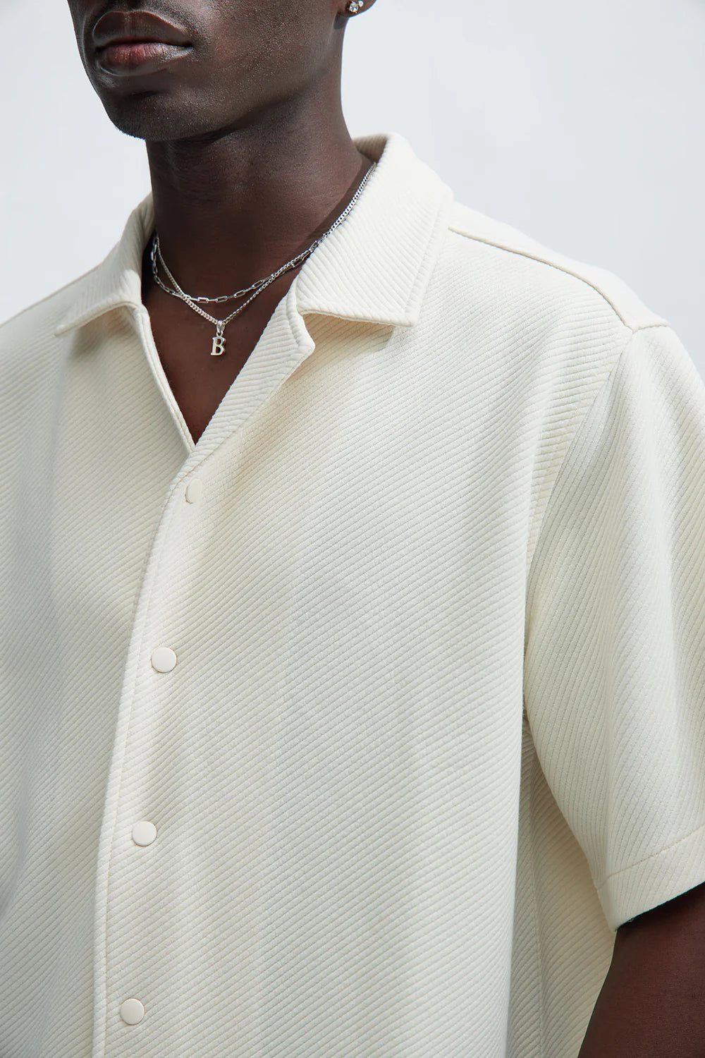 Kina Textured Shirt - Off White
