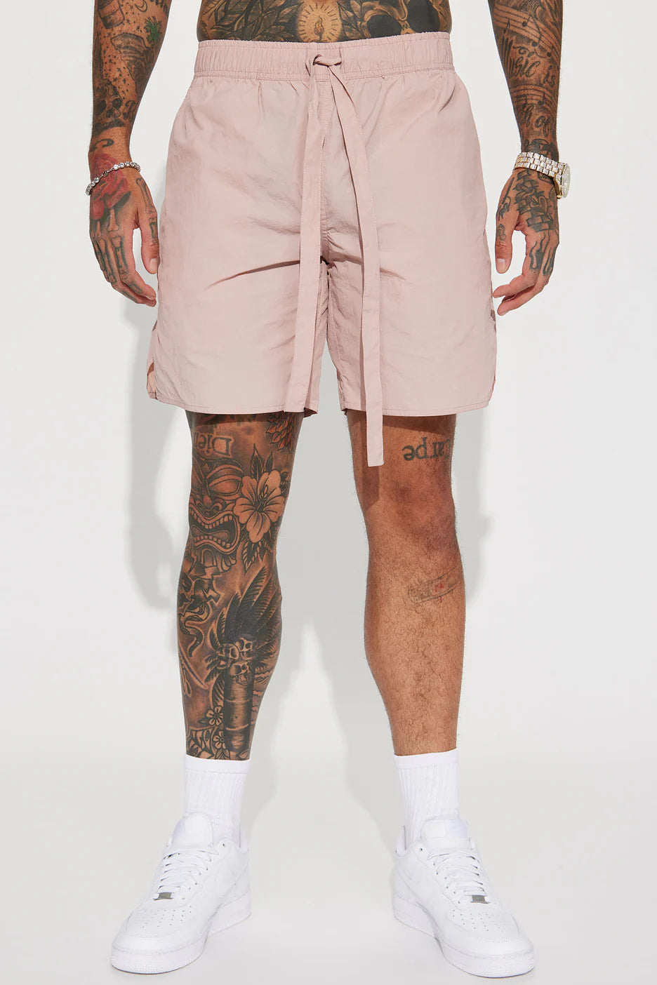 Batter Up Crinkle Nylon Volley Shorts