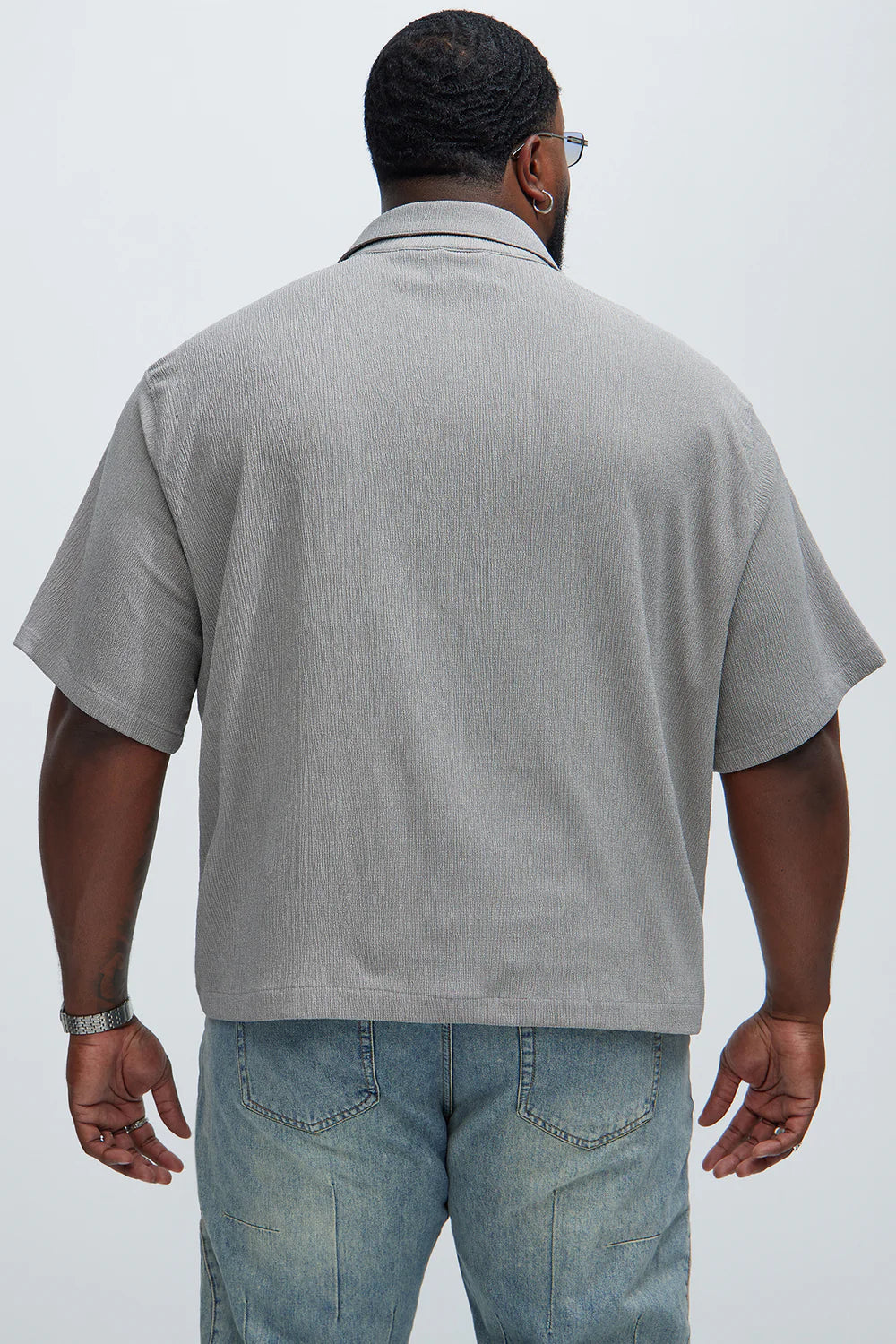 Jace Textured Shirt - Grey