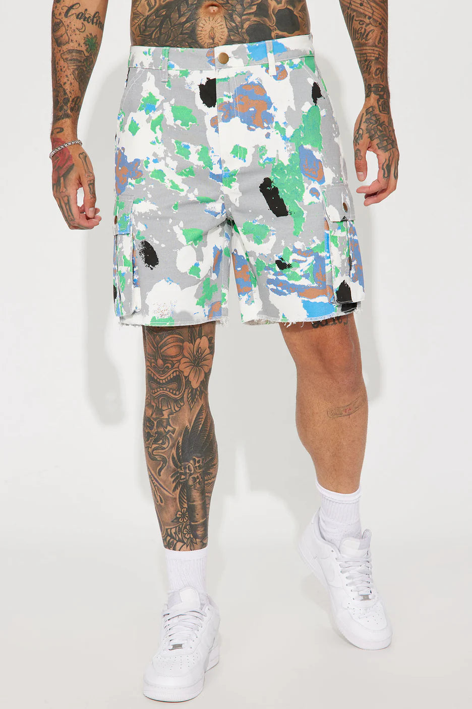 Paint All Over Cargo Shorts