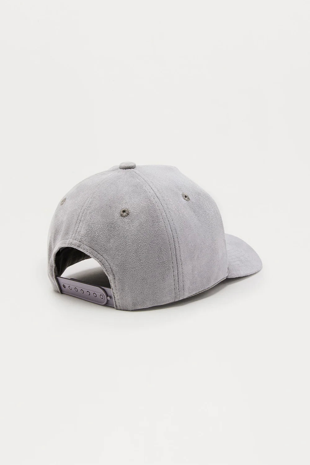You Care Embroidered Faux Suede Snapback Hat