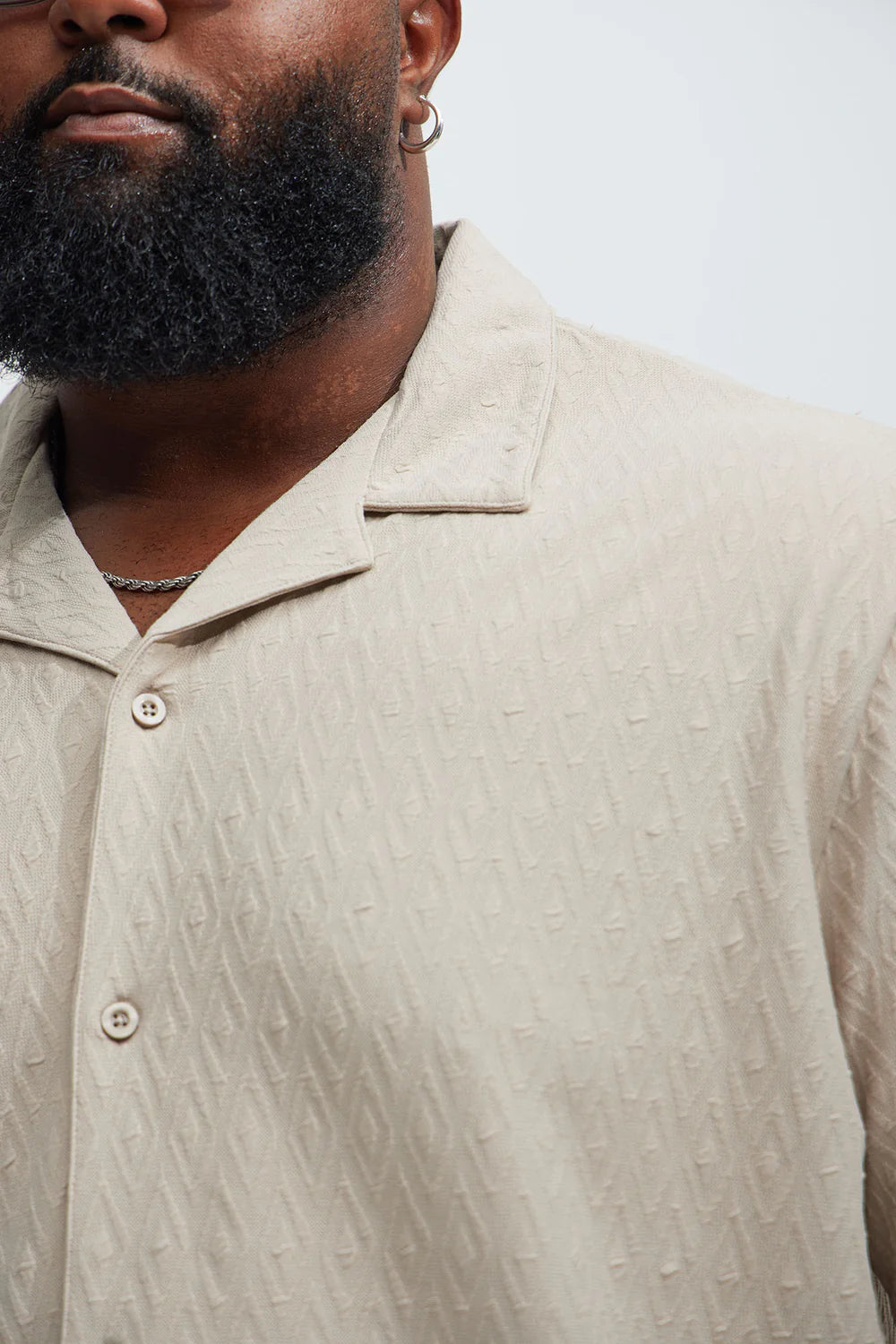 Wade Textured Shirt - Taupe