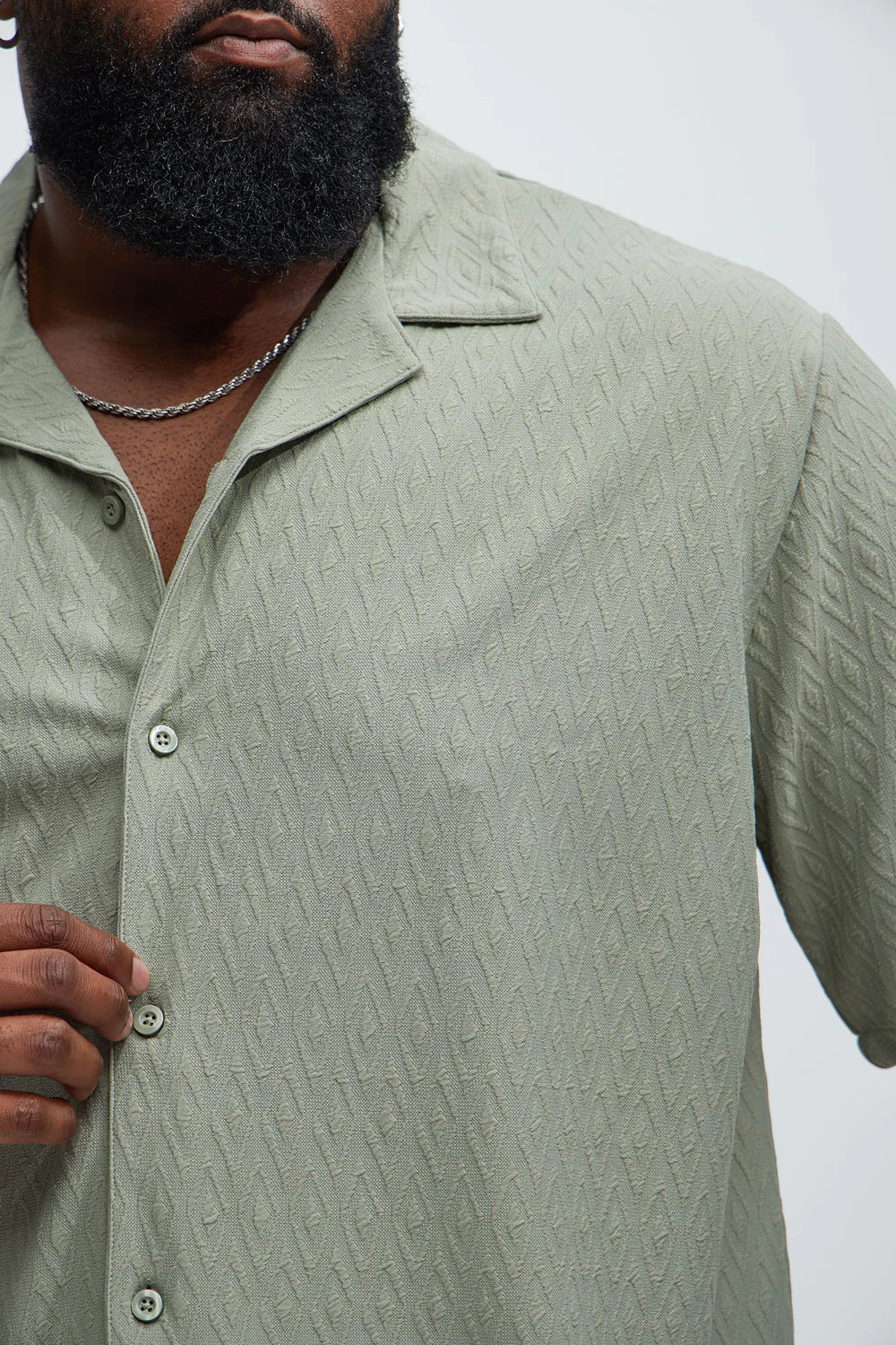 Wade Textured Shirt - Olive