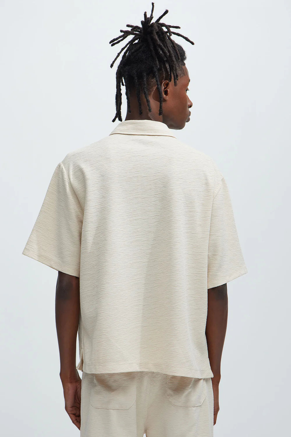 Blaze Textured Shirt - Oatmeal