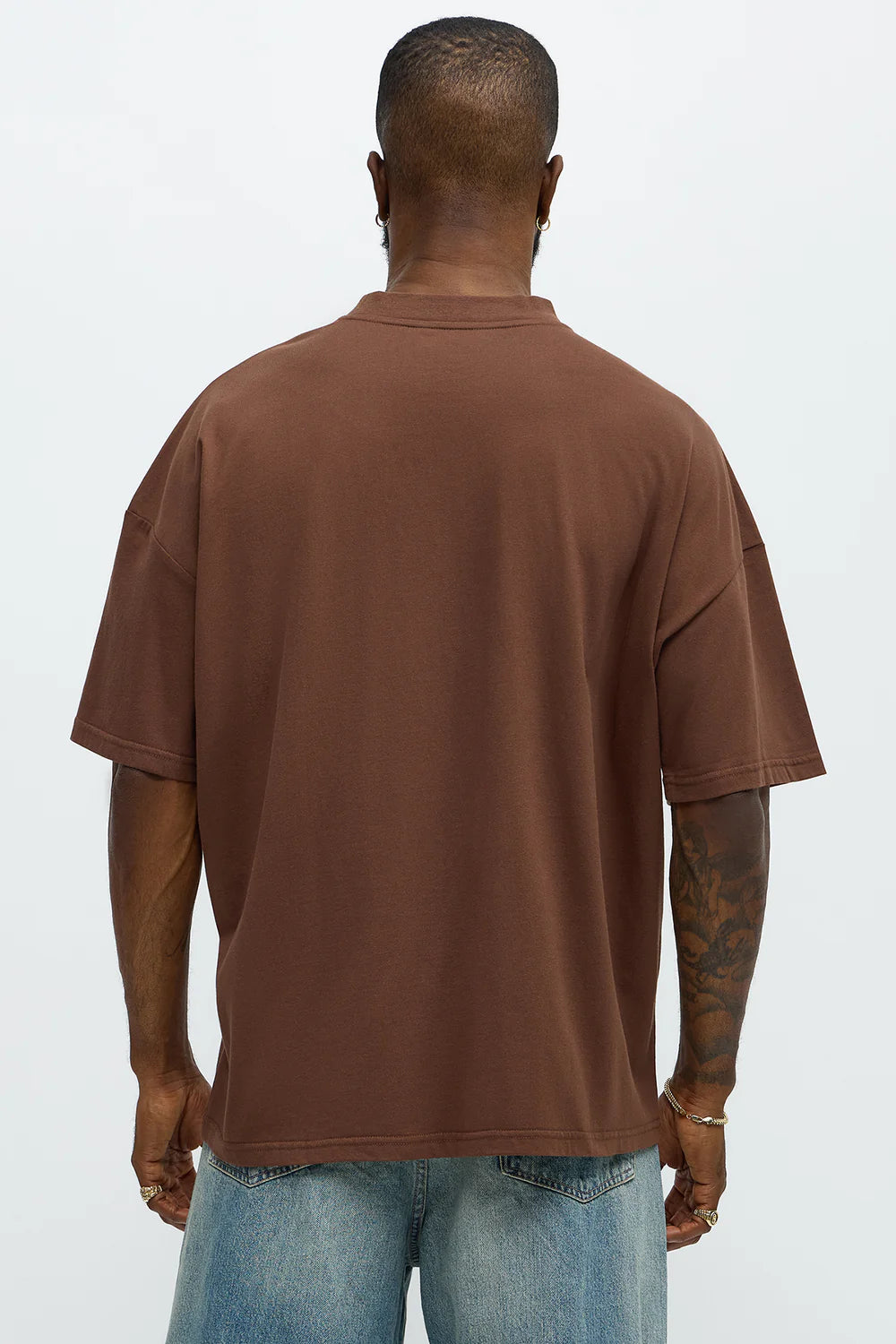 Oversized Mini Embroidery Heavy Weight Boxy tee