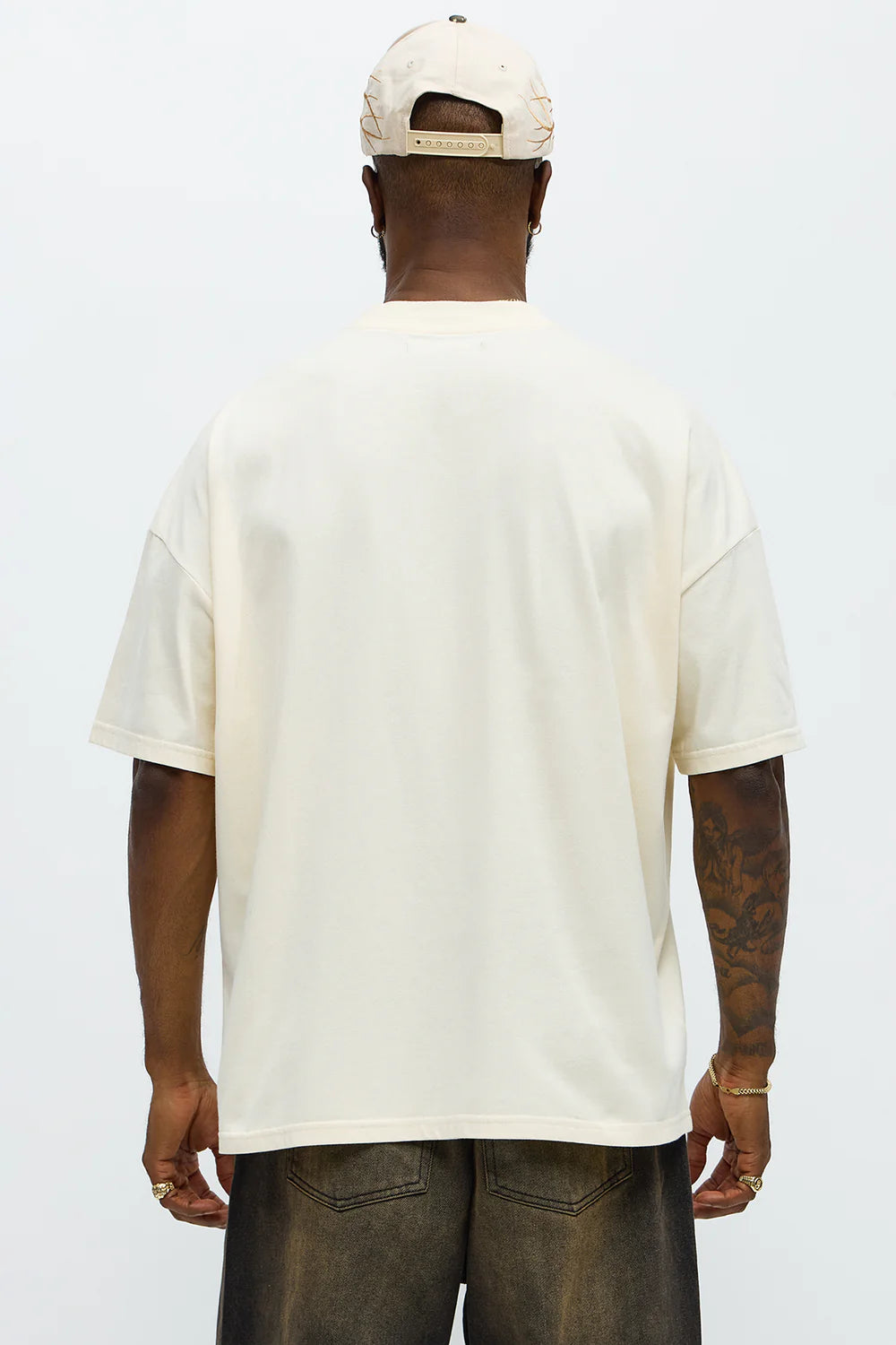 Oversized Mini Embroidery Heavy Weight Boxy tee