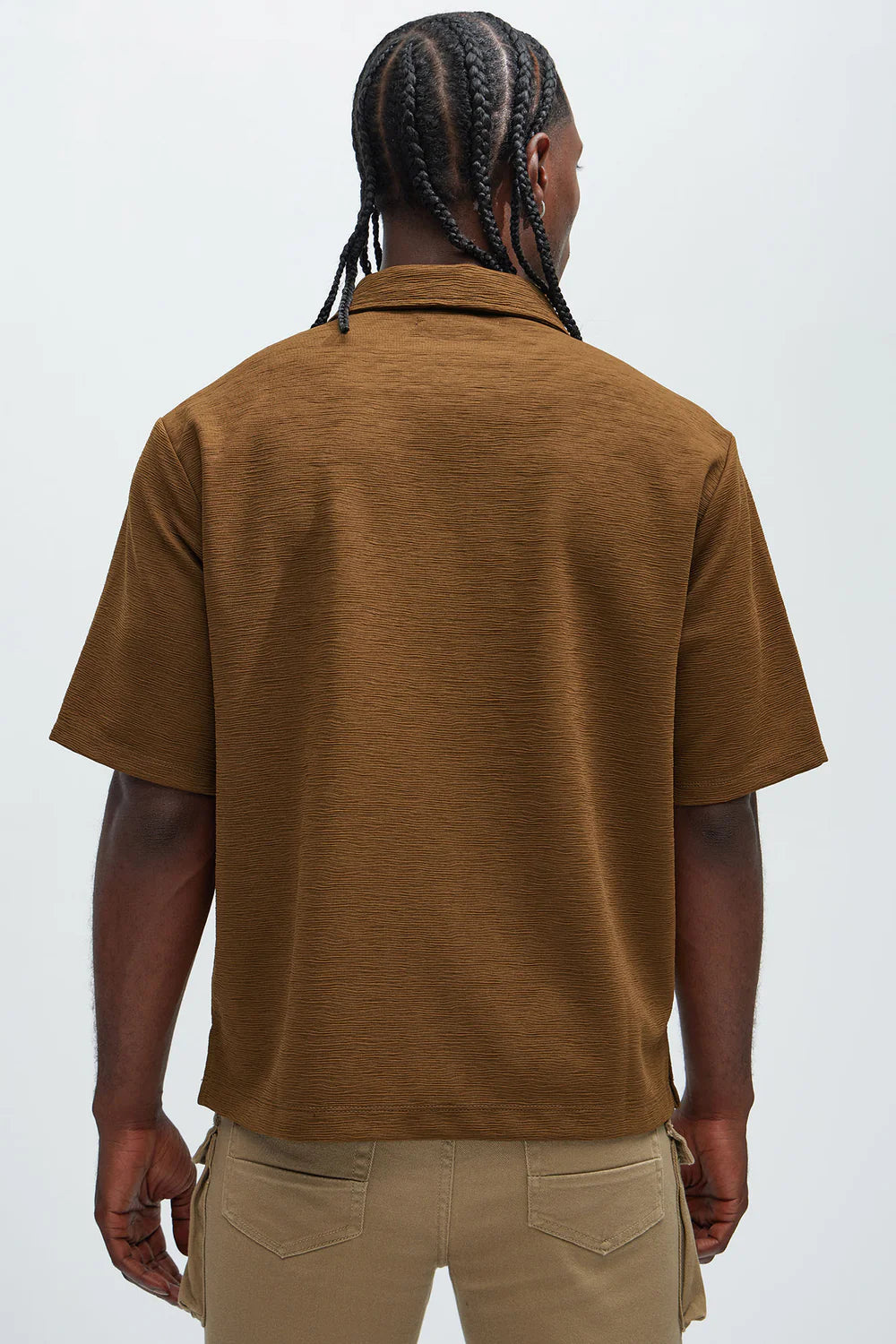 Blaze Textured Shirt - Brown