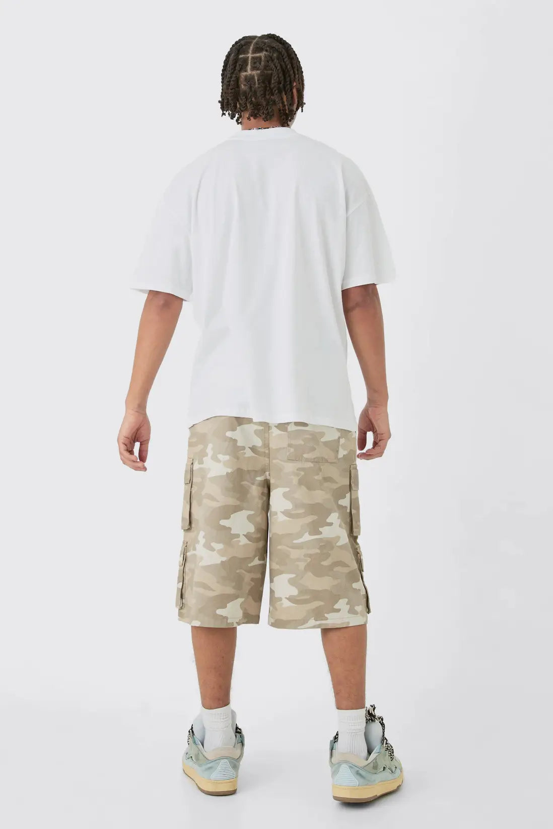 Oversized Skull Over Seams Graphic T-shirt