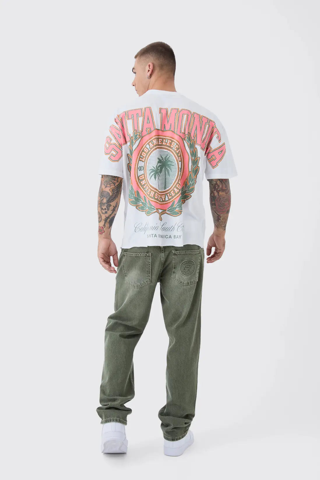 Oversized Boxy Santa Monica Over The Seams T-Shirt