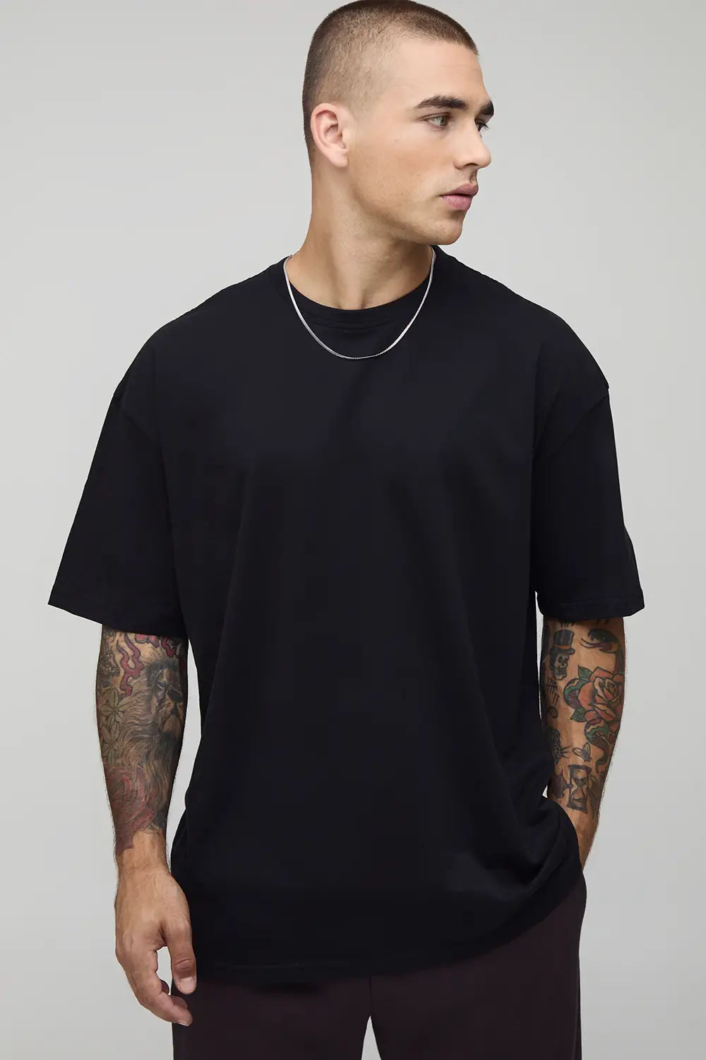 Oversized Slayer License Printed T-Shirt