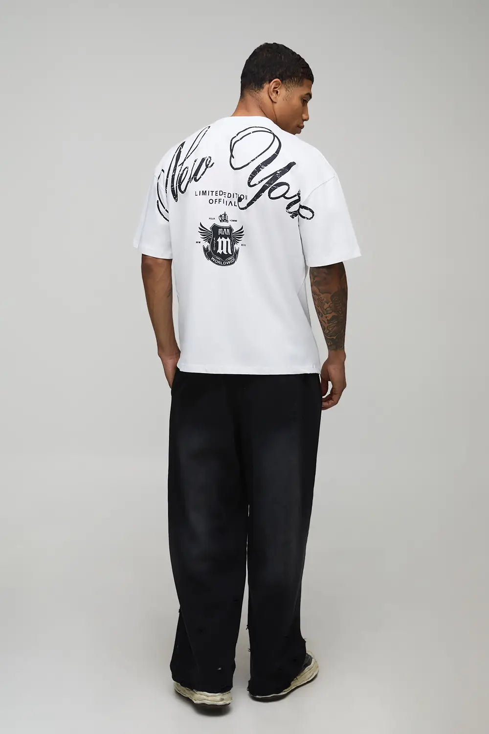 Oversized New York Over The Seam Graphic T-Shirt