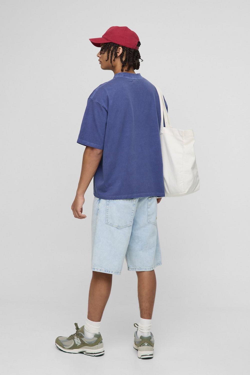Oversized Boxy NYC Marathon Leisure Wash T-Shirt
