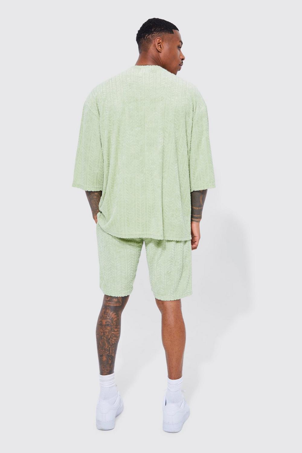 Mid Herringbone Towelling Short