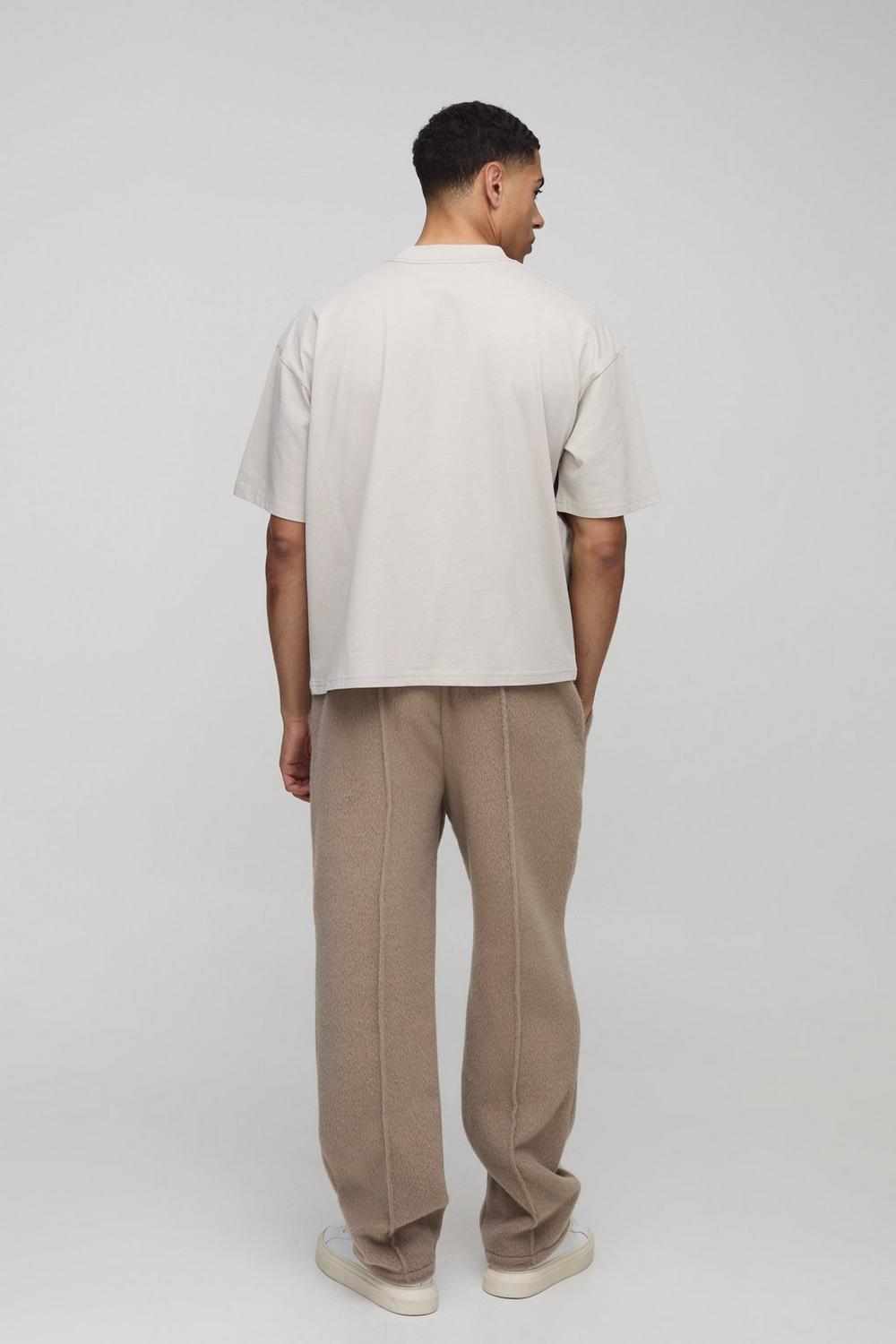 Oversized Boxy Leaf Puff Print T-Shirt