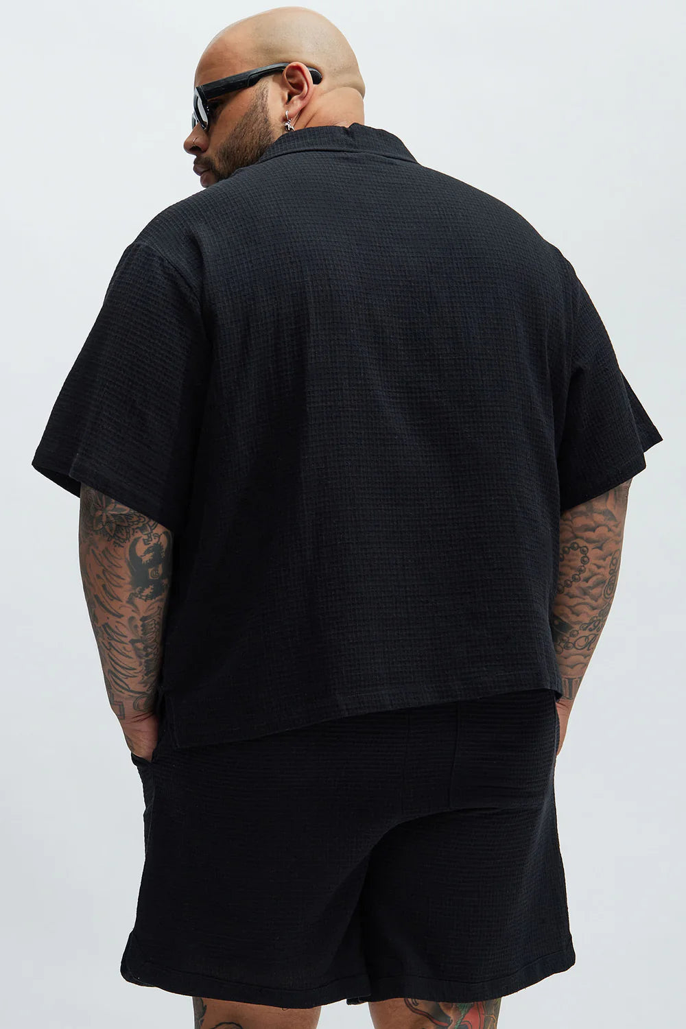 Belgian Textured Shirt - Black