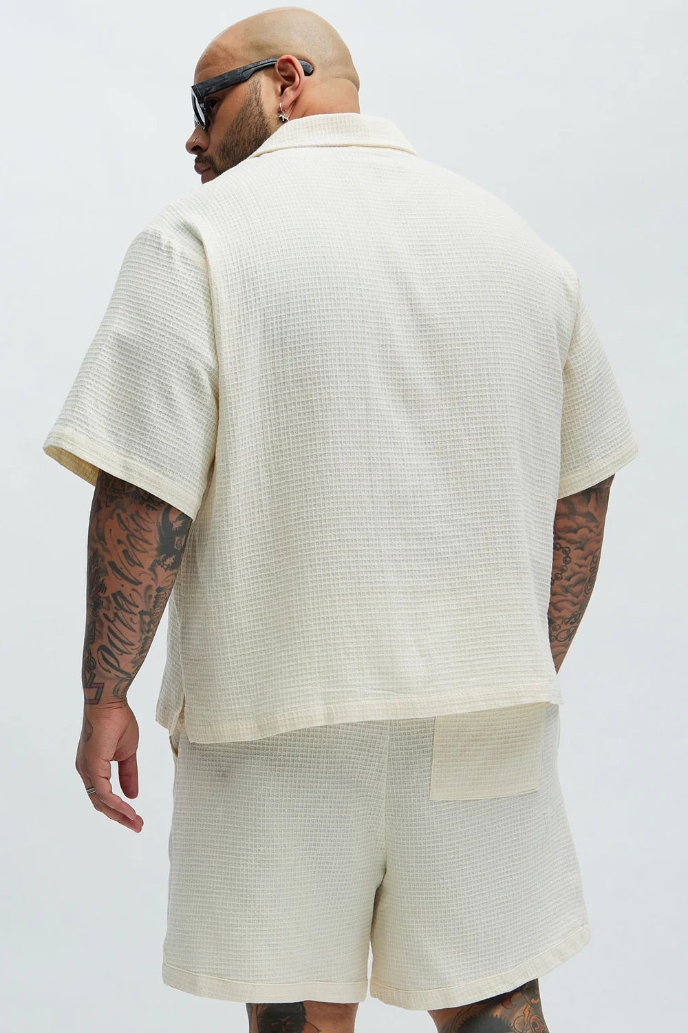 Belgian Textured Shirt - Cream