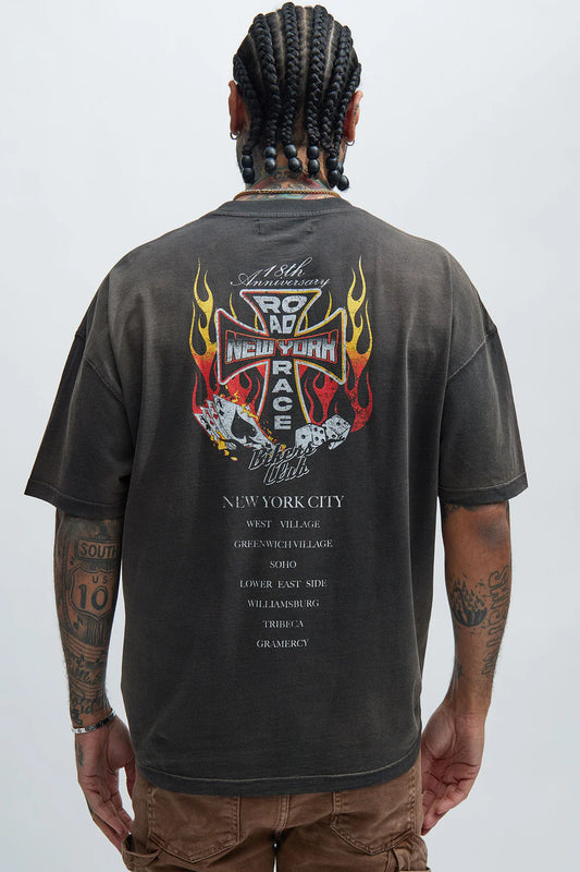 Road Race Oversized Short Sleeve Tee