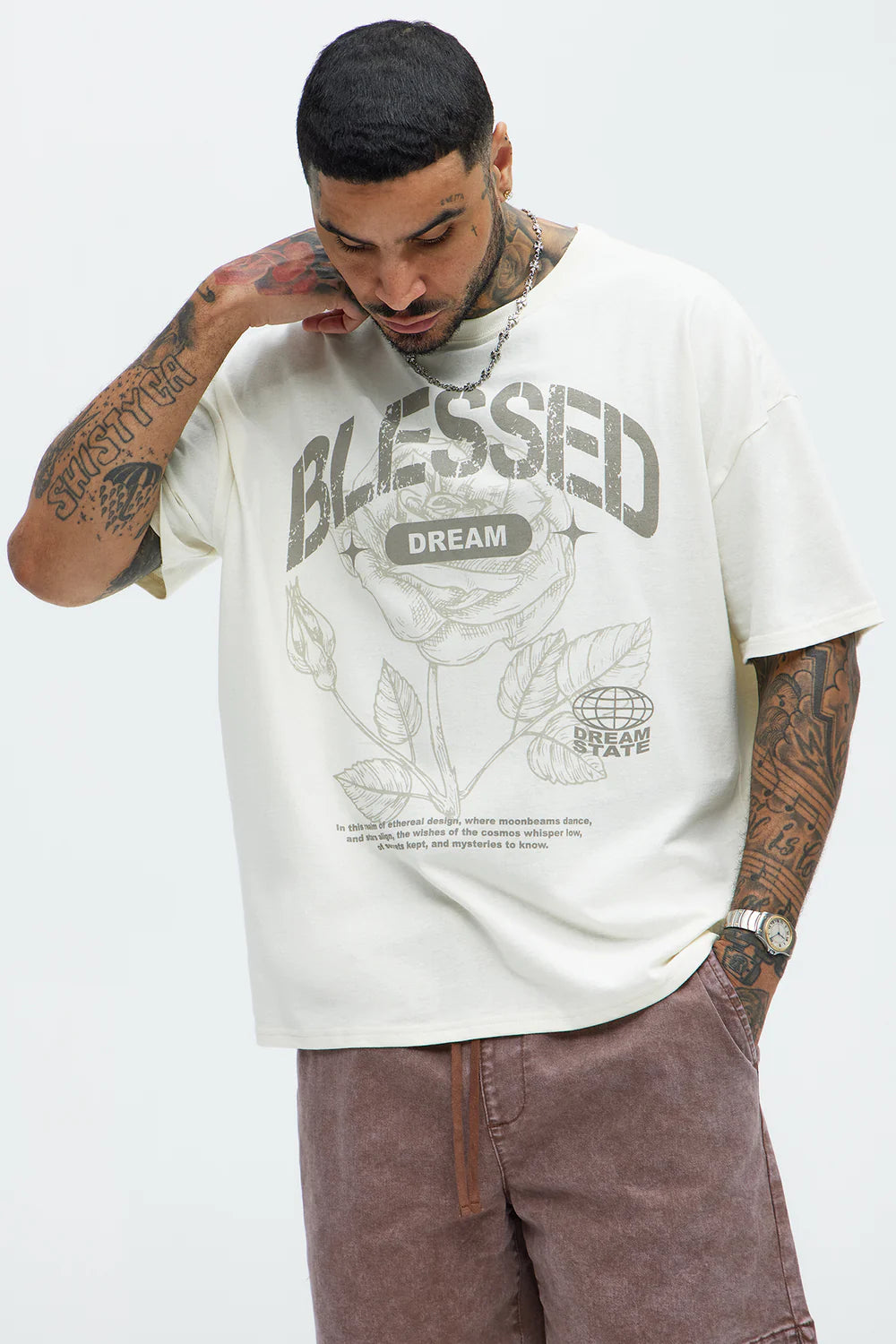Bless Dreams Oversized Short Sleeve Tee