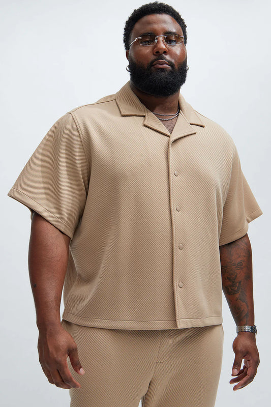 Kina Textured Shirt - Tan