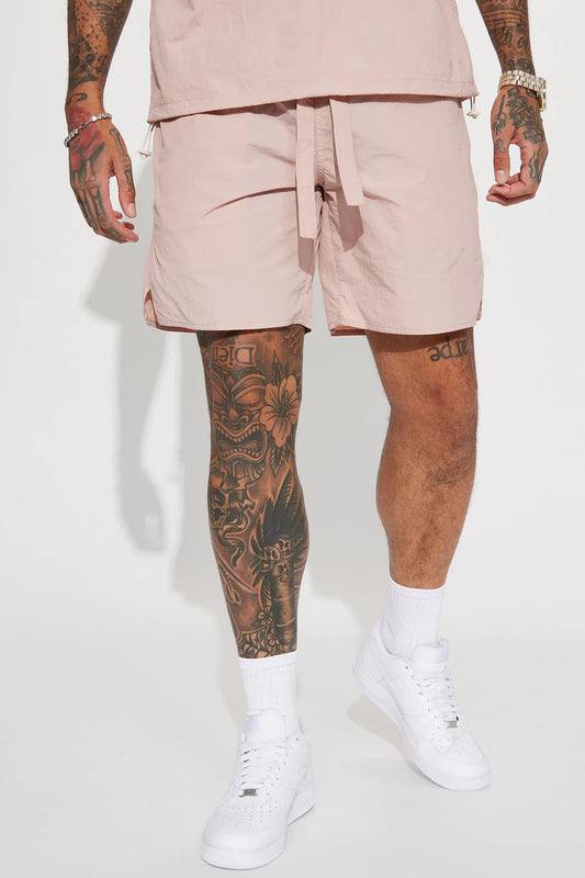 Batter Up Crinkle Nylon Volley Shorts