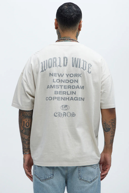 World Wide Chaos Oversized Short Sleeve Tee