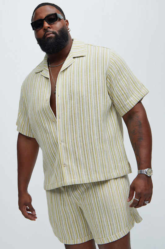 Gifford Striped Shirt - Cream