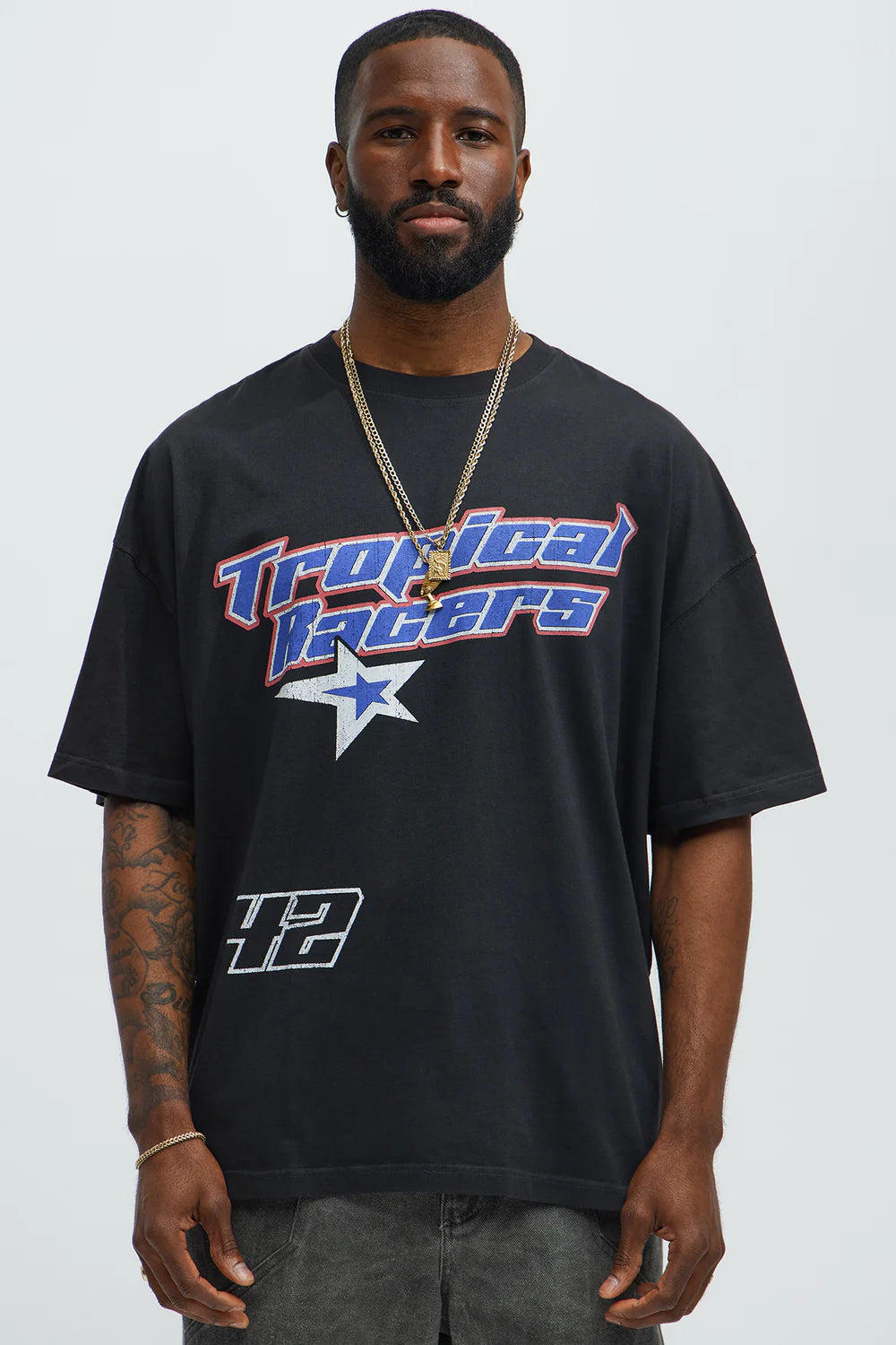 Tropical Racers Oversized Short Sleeve Tee