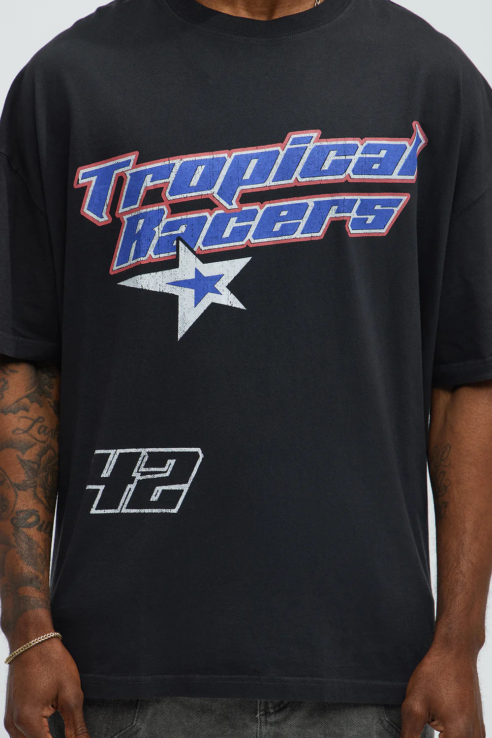 Tropical Racers Oversized Short Sleeve Tee