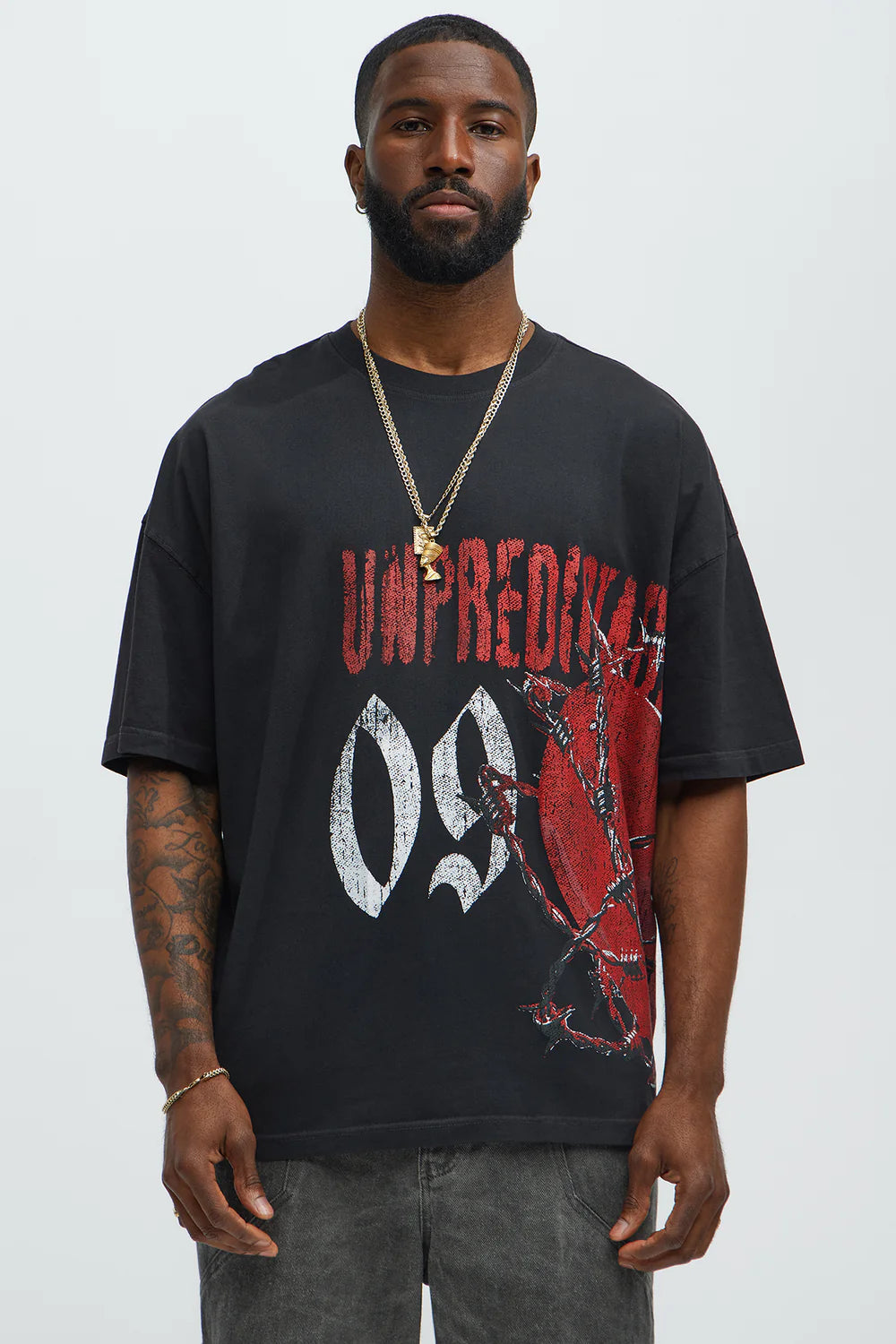 Unpredictable No Time Oversized Short Sleeve Tee