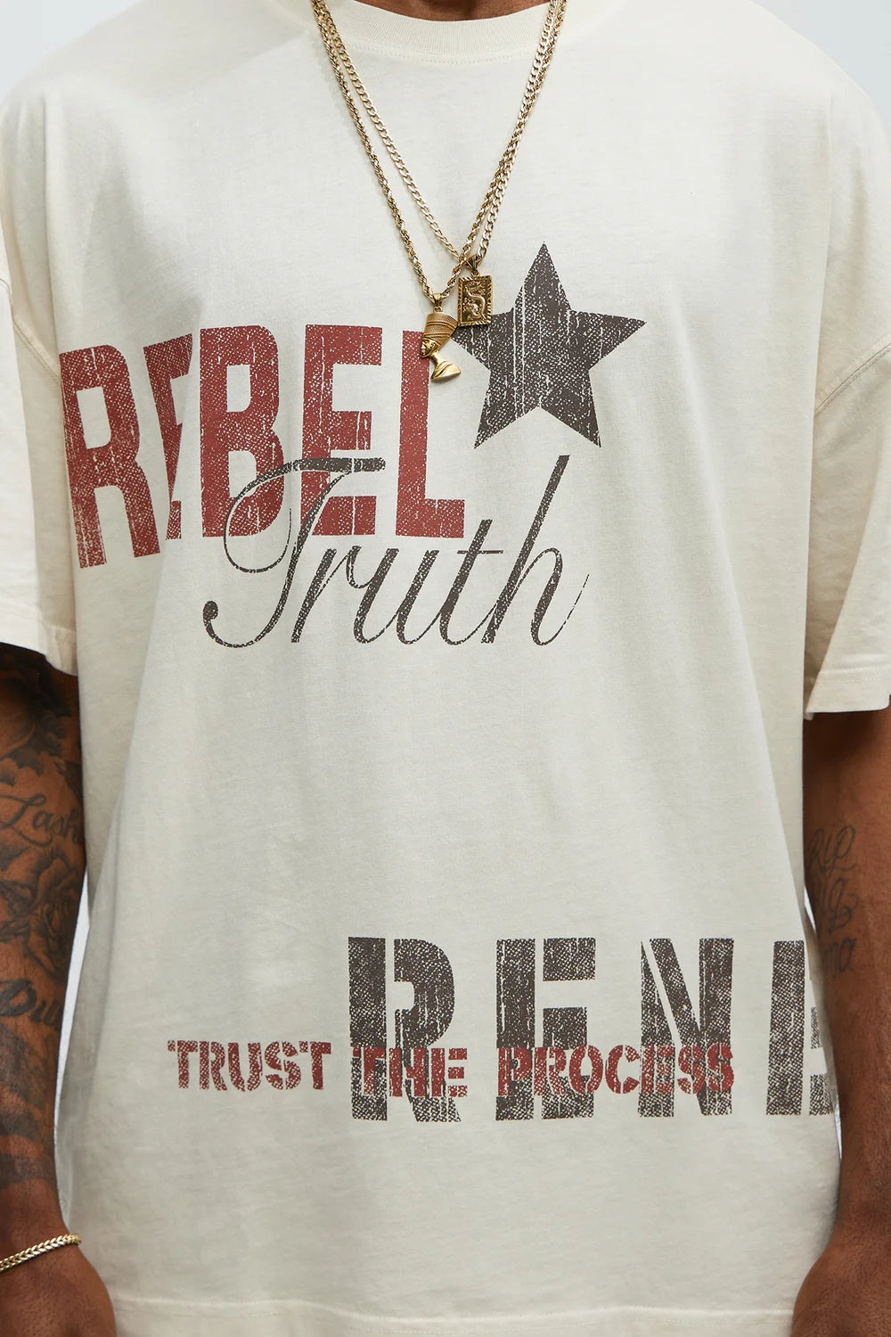 Rebel In Control Oversized Short Sleeve Tee