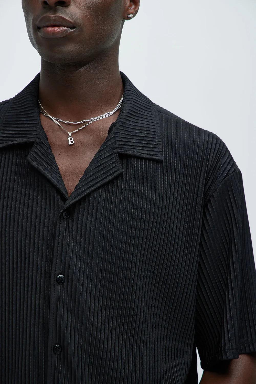 Potential Pleated Shirt - Black