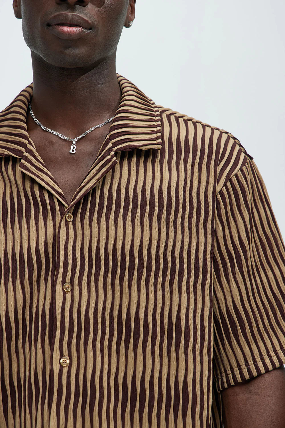 Miller Knitted Shirt - Brown