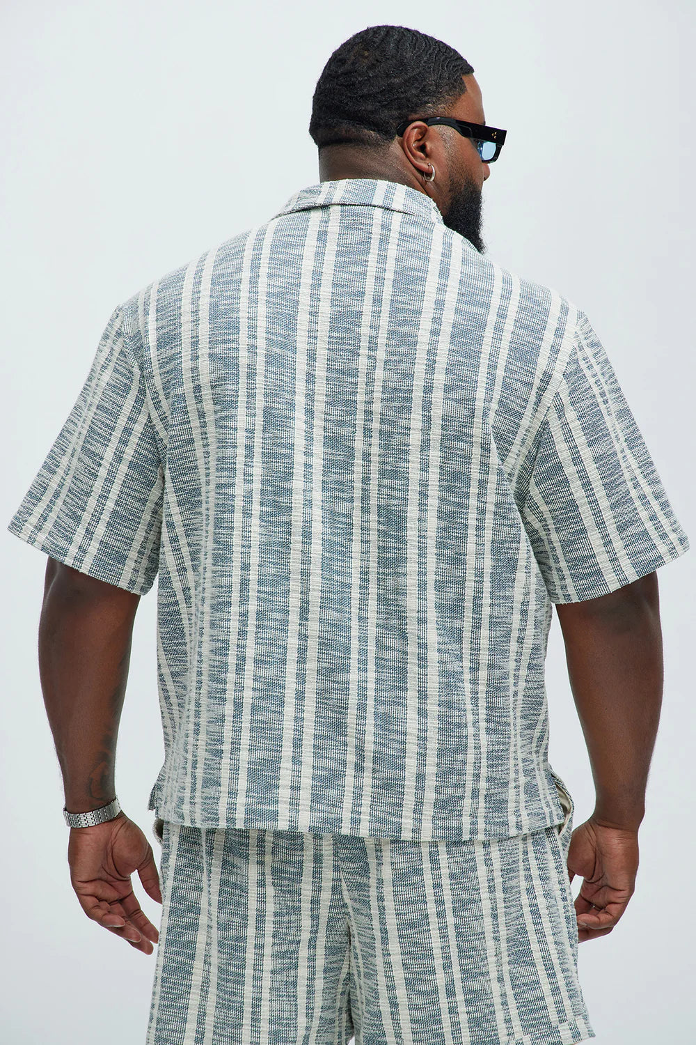Kam Textured Shirt - Blue