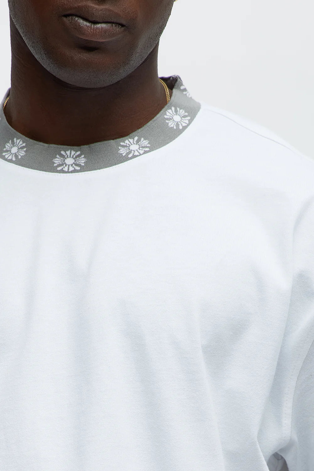 Short Sleeve Cross Collar Graphic