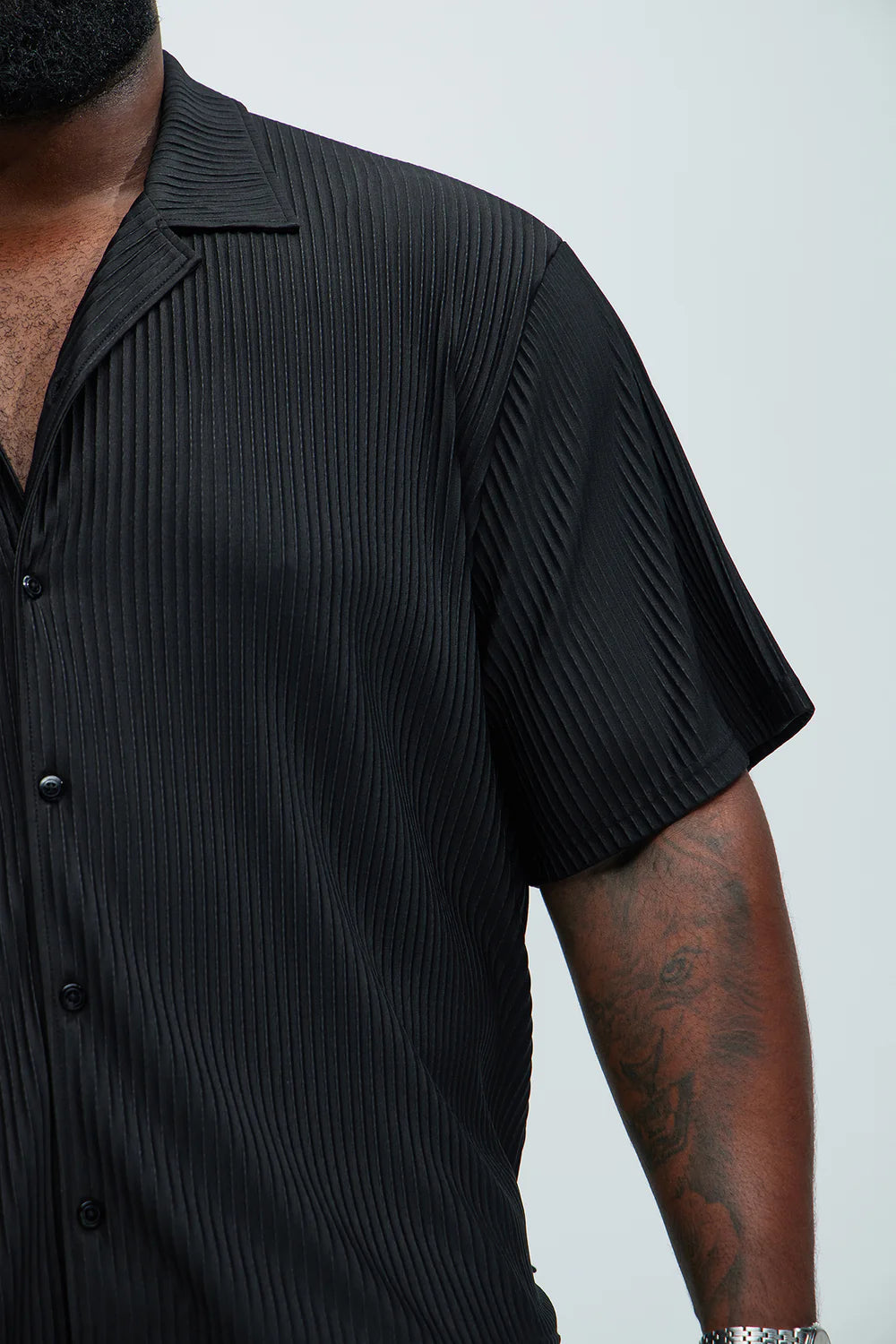 Potential Pleated Shirt - Black