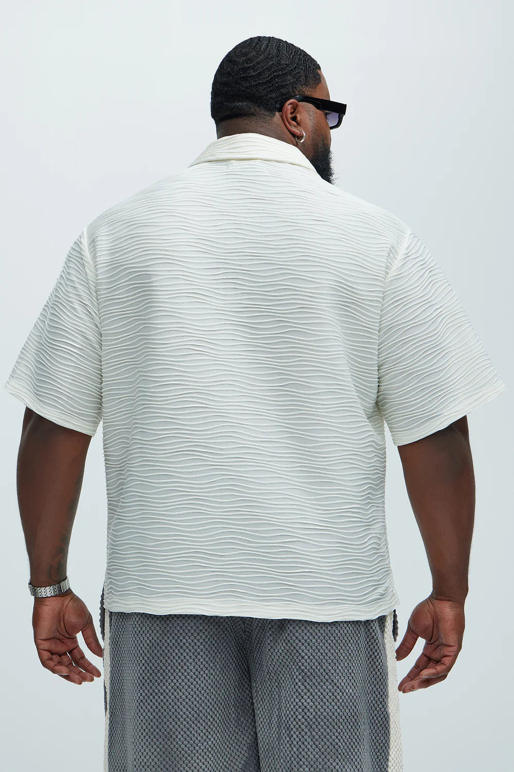 Sounds Good Textured Shirt - Cream