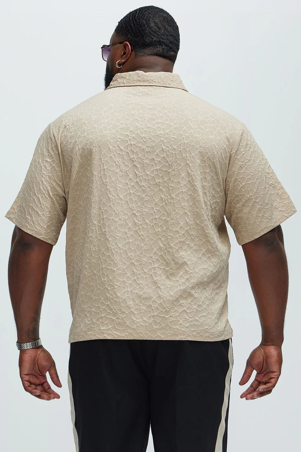 Atkinson Jacquard Shirt - Tan