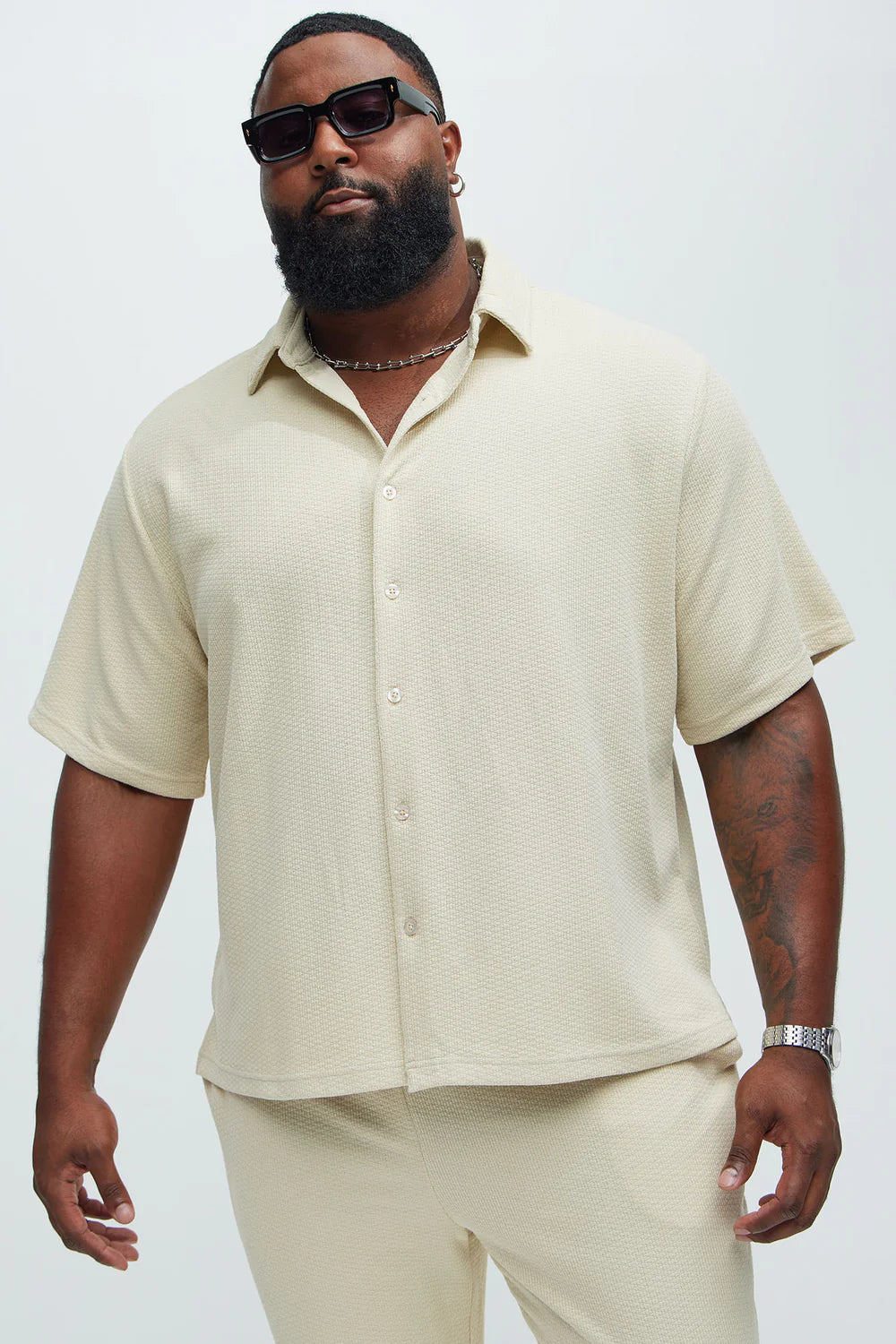 Capstan Textured Shirt - Cream