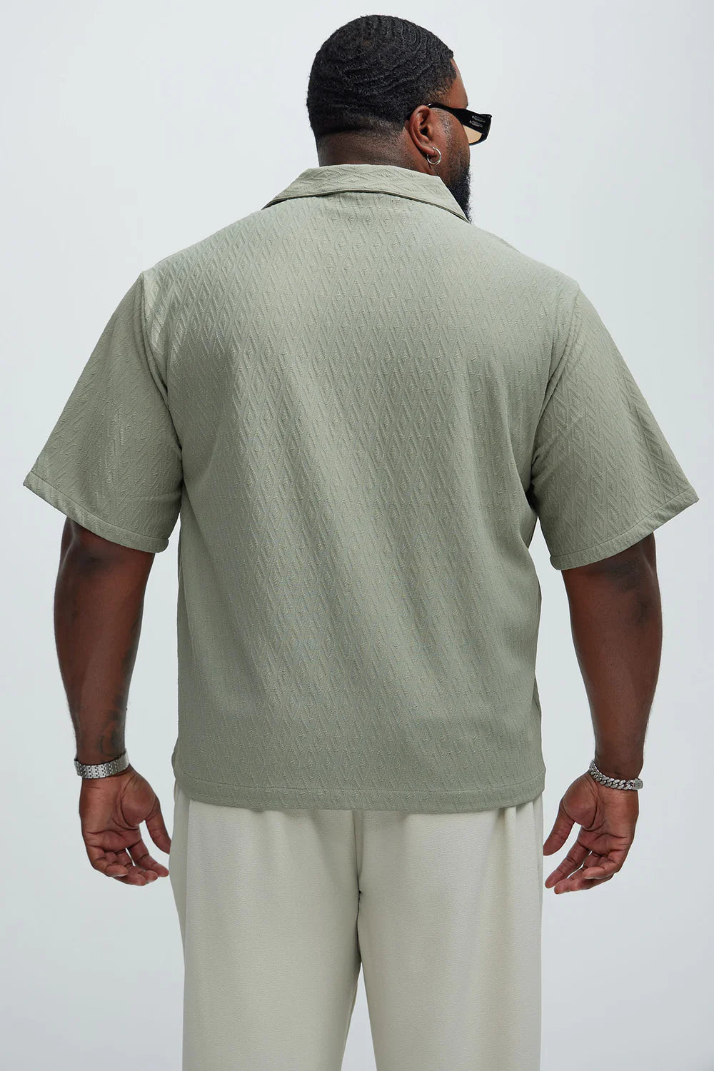 Wade Textured Shirt - Olive