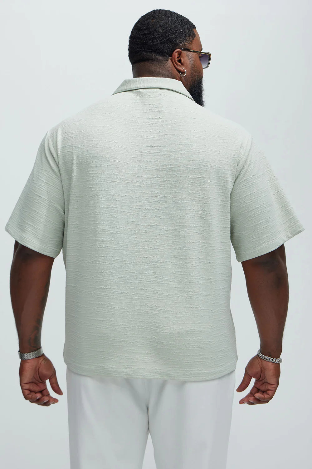Reid Textured Shirt - Sage