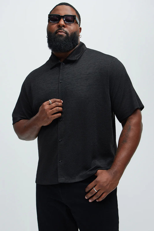 Blaze Textured Shirt - Black