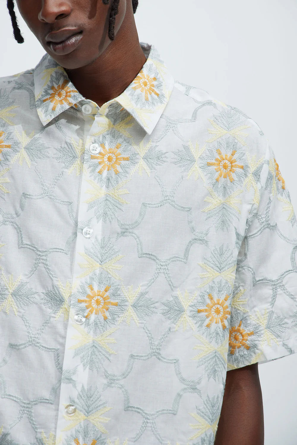 Cerdan Embroidery Shirt - White