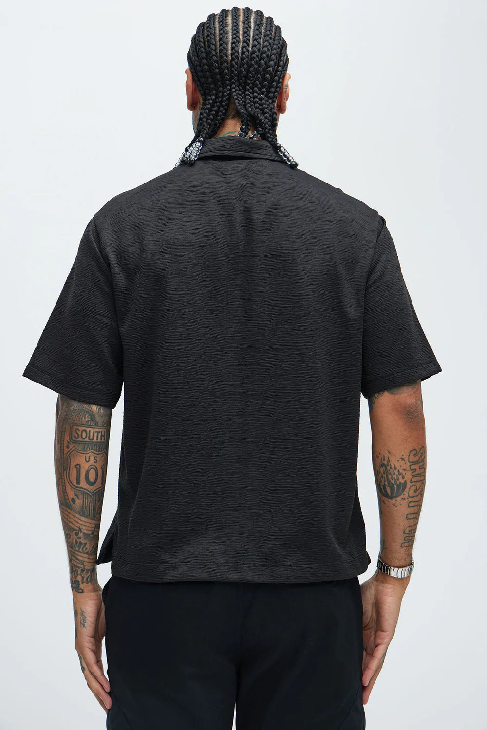 Blaze Textured Shirt - Black