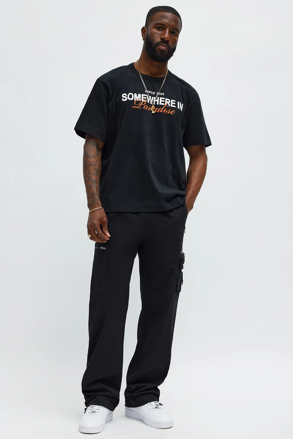 Somewhere In Paradise Oversized Short Sleeve Tee