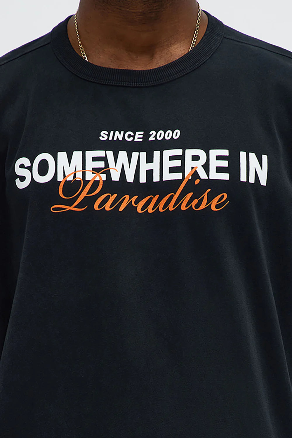 Somewhere In Paradise Oversized Short Sleeve Tee