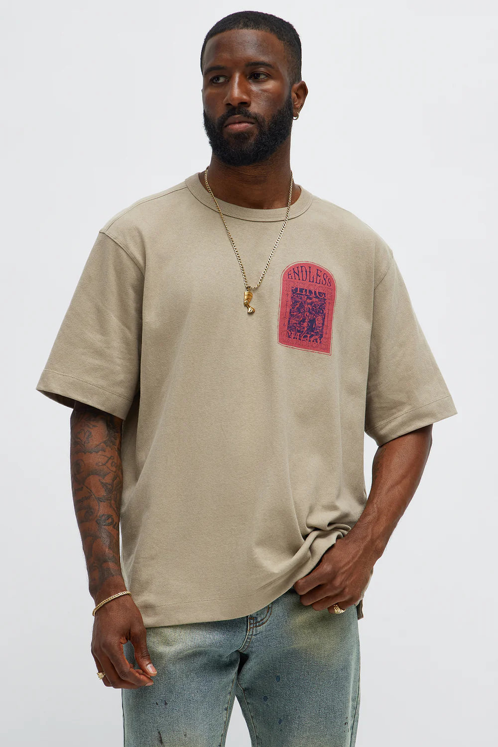 Endless Peace Oversized Short Sleeve Tee