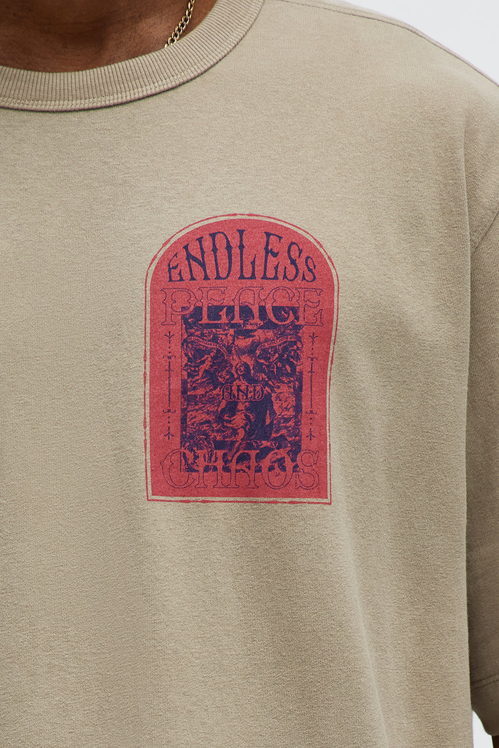 Endless Peace Oversized Short Sleeve Tee