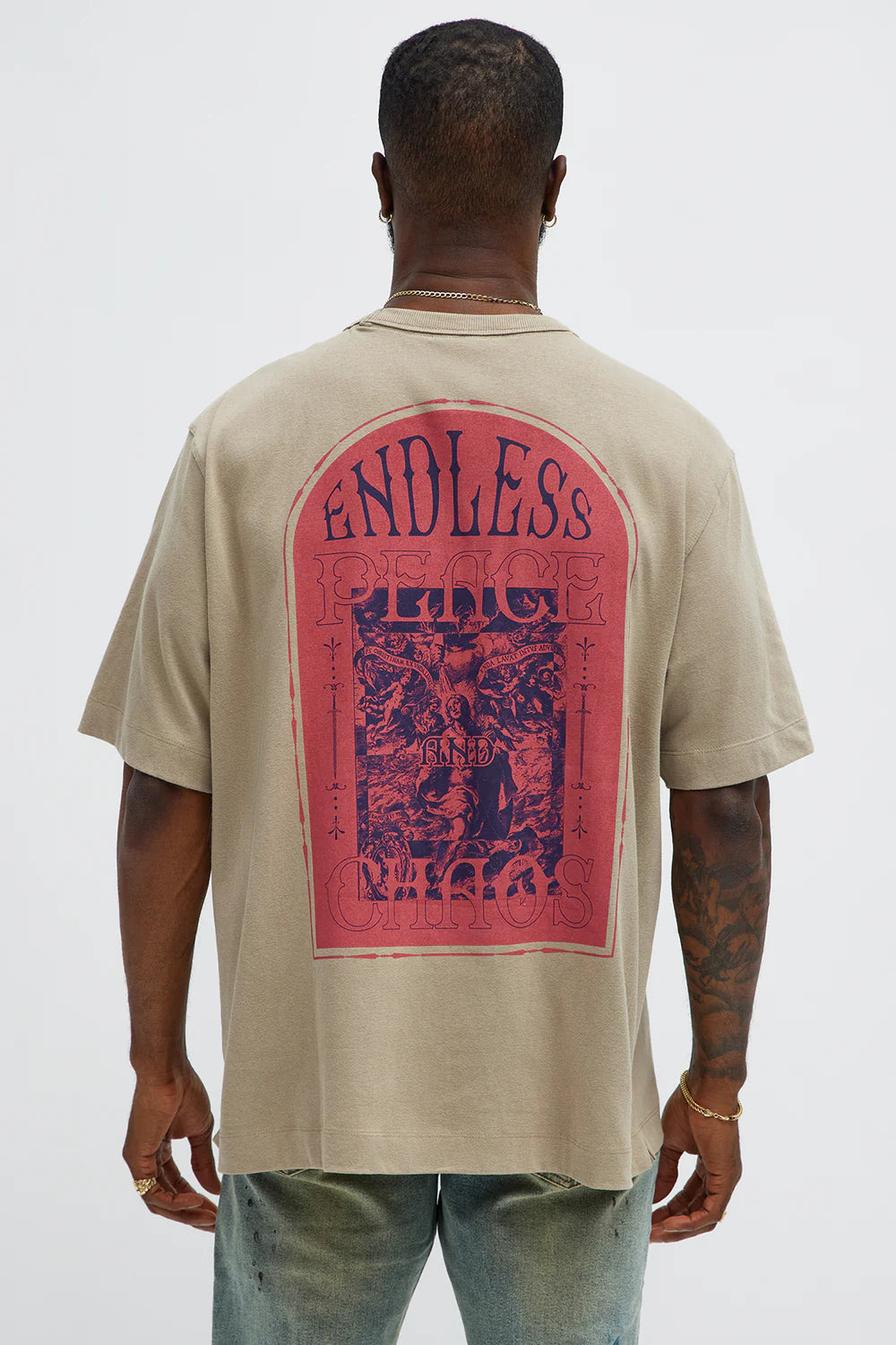 Endless Peace Oversized Short Sleeve Tee