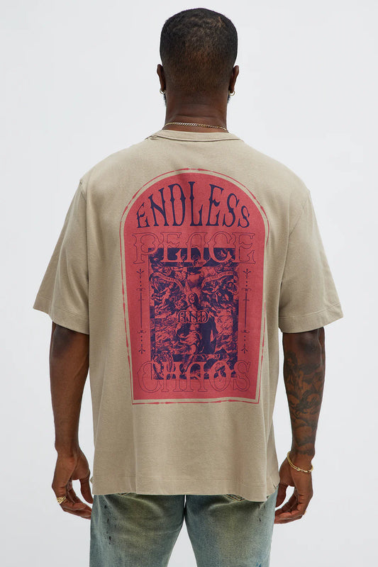 Endless Peace Oversized Short Sleeve Tee
