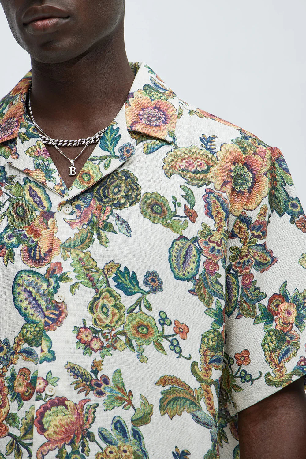 Floral Detail Shirt - Off White